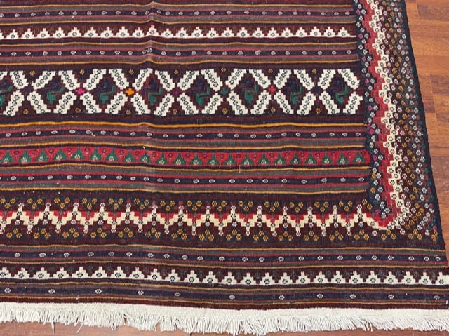 Vintage Turkish jajim- Kilim -5260 - 2