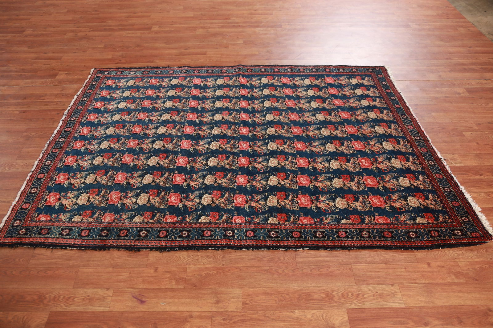 Antique Vegetable Dye Senneh Persian Rug 4x6 - 12