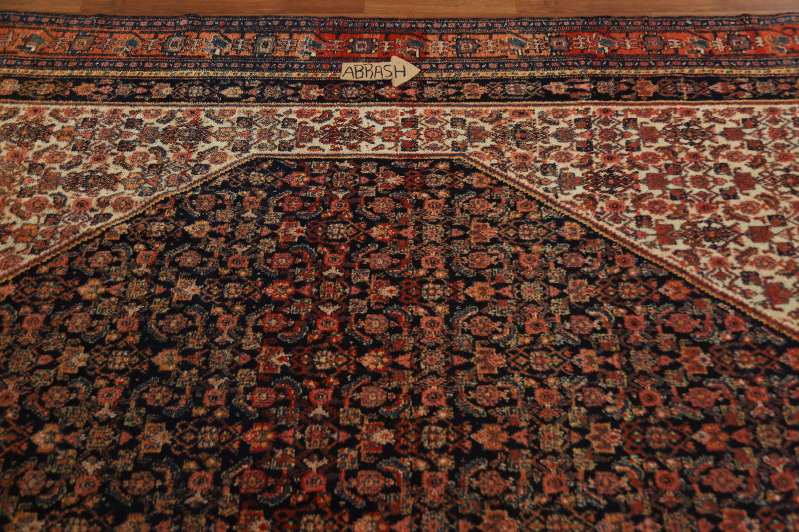 Pre-1900 Antique Vegetable Dye Senneh Persian Large Rug 8x20 - 14