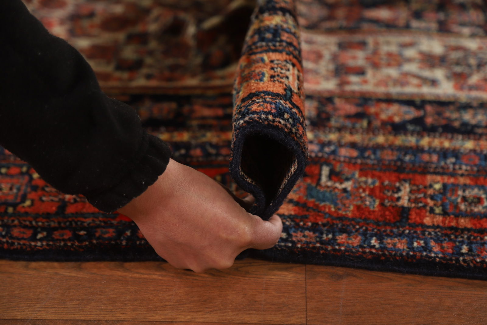 Pre-1900 Antique Vegetable Dye Senneh Persian Large Rug 8x20 - 20