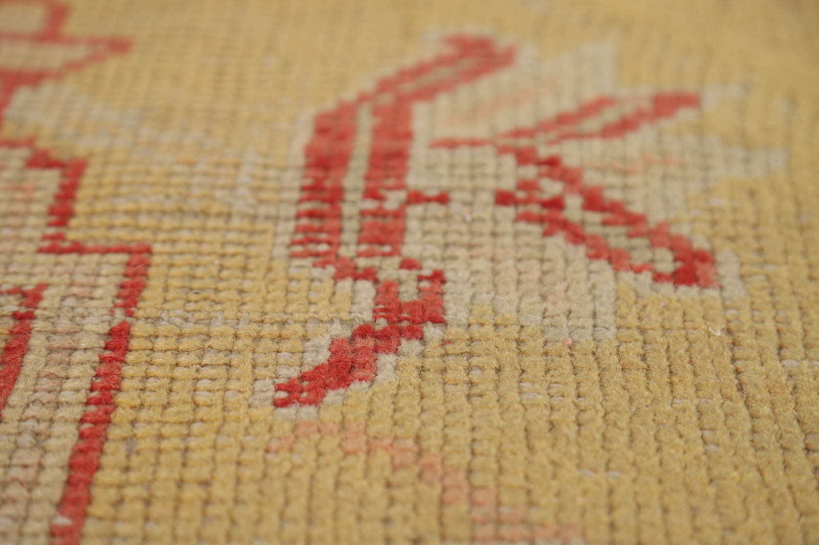 Pre-1900 Antique Vegetable Dye Oushak Turkish Area Rug 7x10 - 11