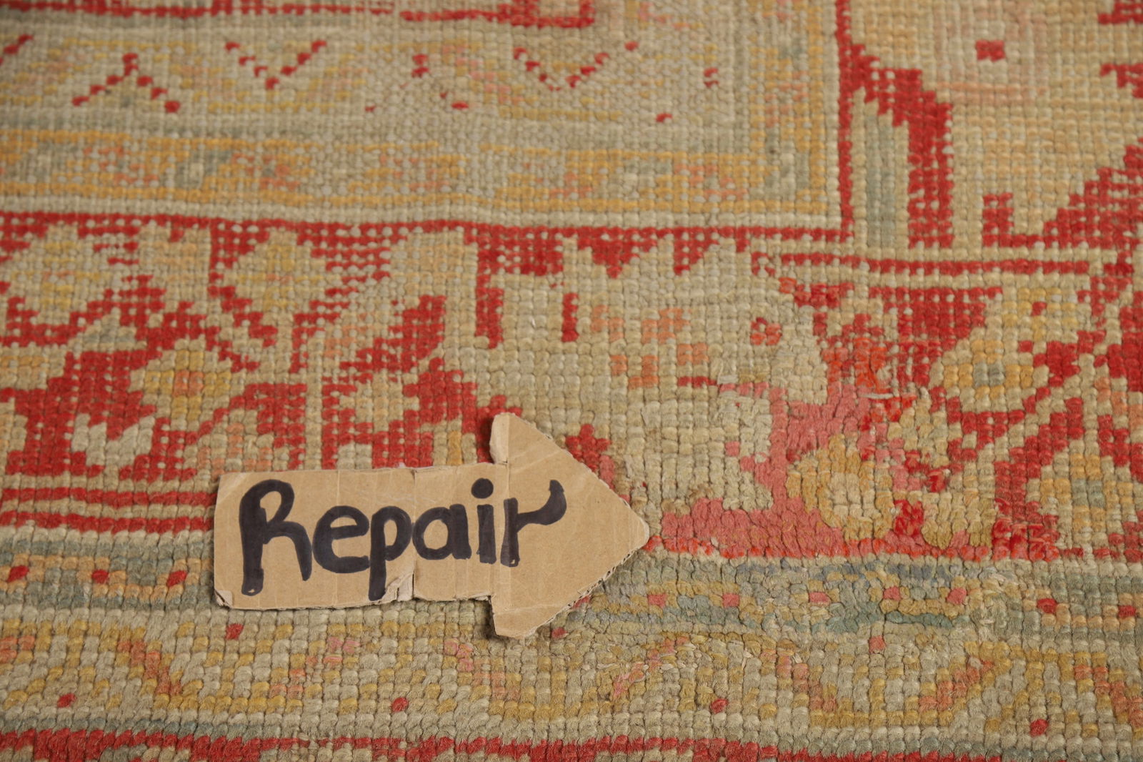 Pre-1900 Antique Vegetable Dye Oushak Turkish Area Rug 7x10 - 12