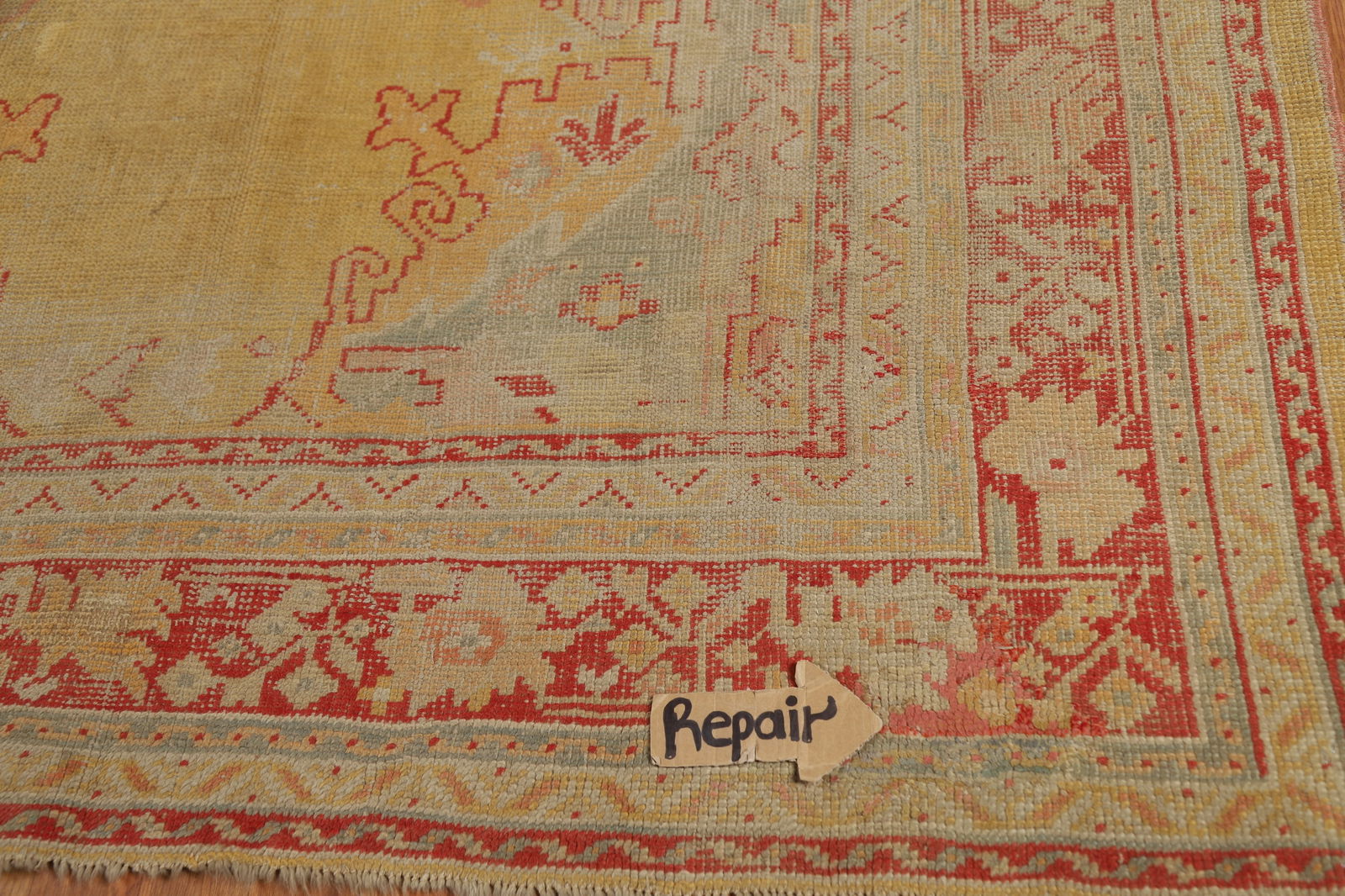 Pre-1900 Antique Vegetable Dye Oushak Turkish Area Rug 7x10 - 13