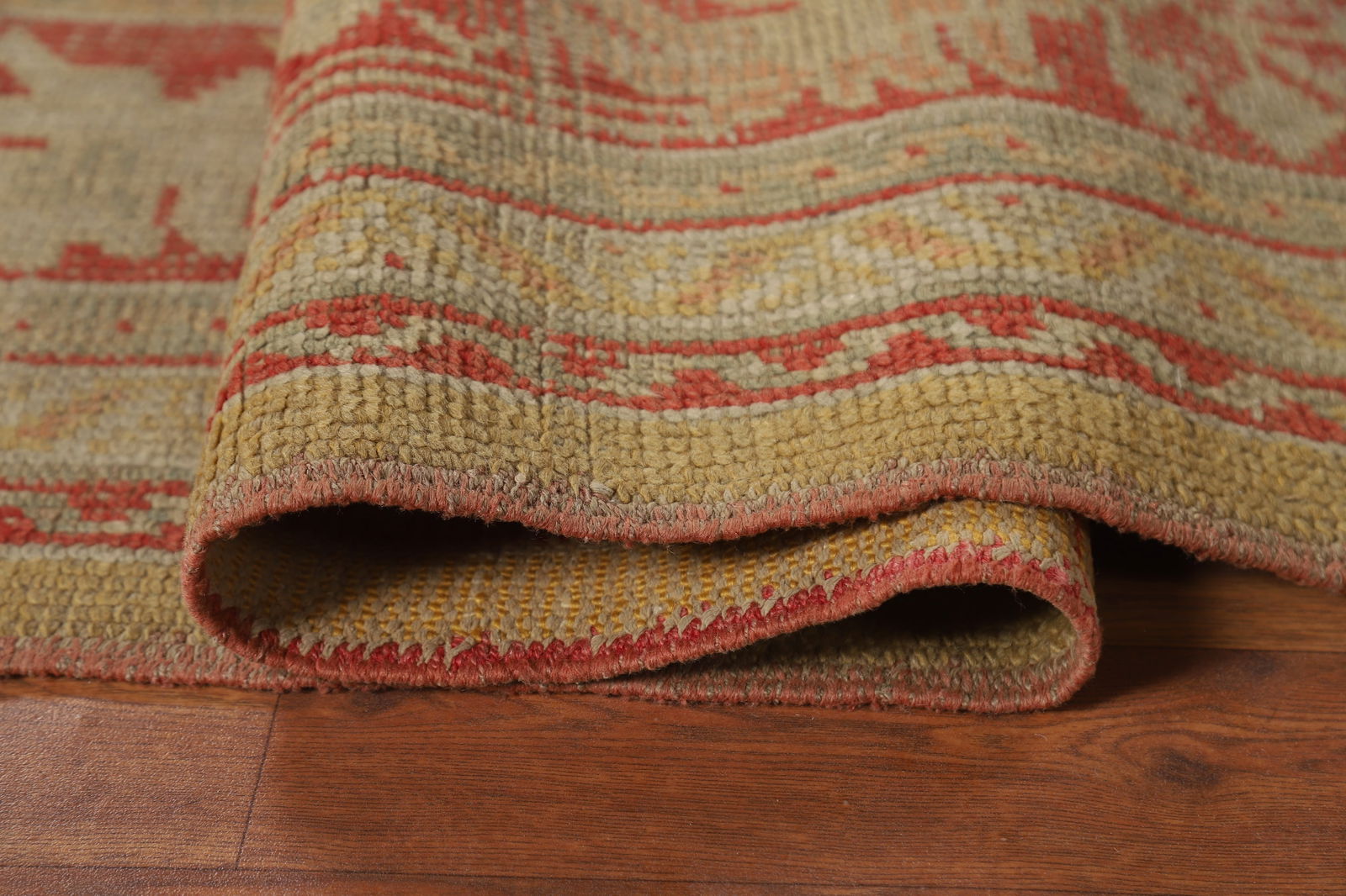 Pre-1900 Antique Vegetable Dye Oushak Turkish Area Rug 7x10 - 14