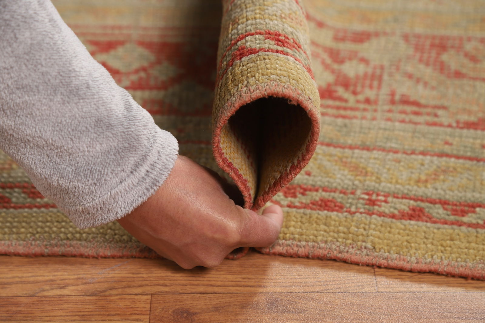 Pre-1900 Antique Vegetable Dye Oushak Turkish Area Rug 7x10 - 19