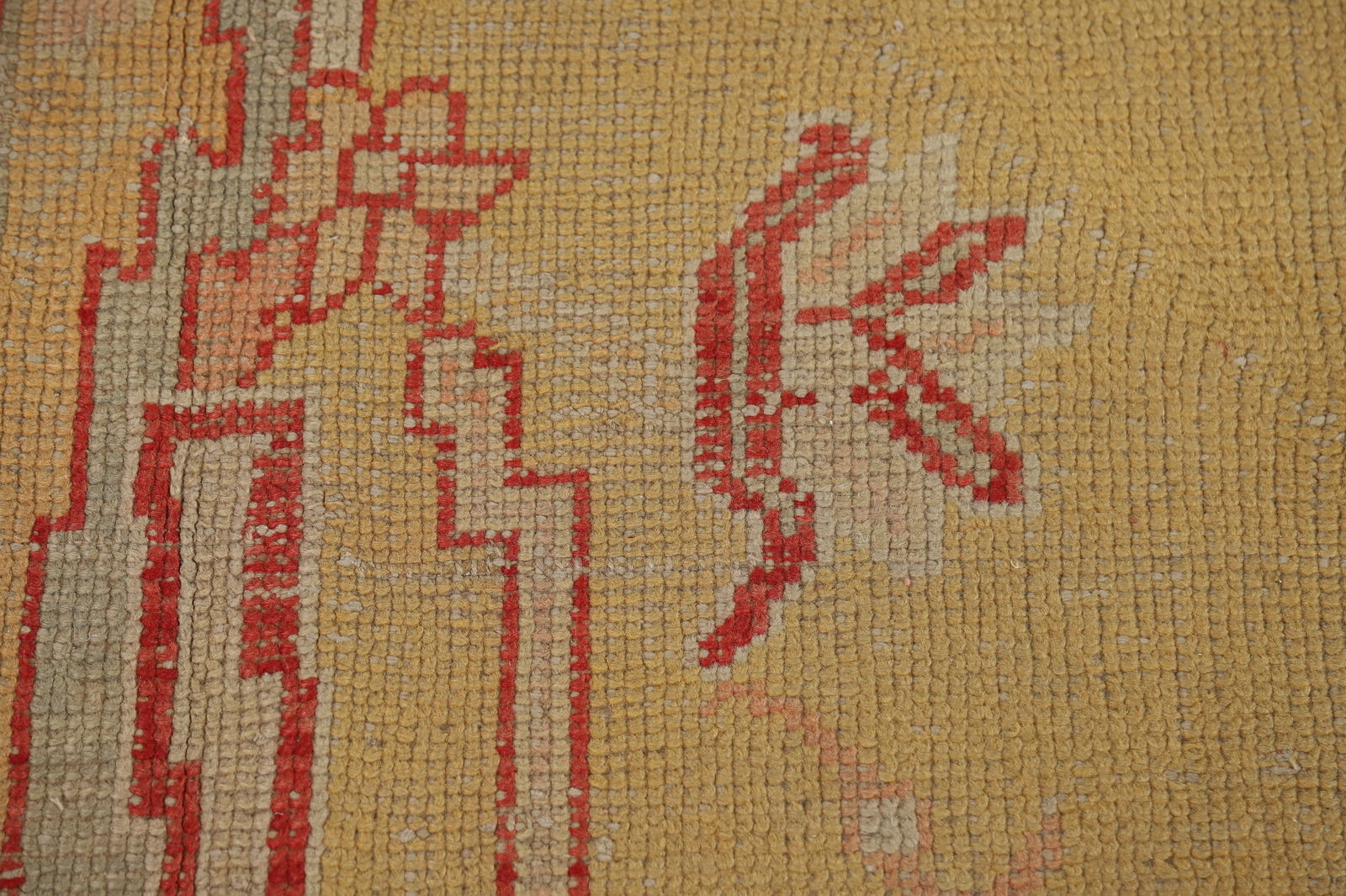 Pre-1900 Antique Vegetable Dye Oushak Turkish Area Rug 7x10 - 9