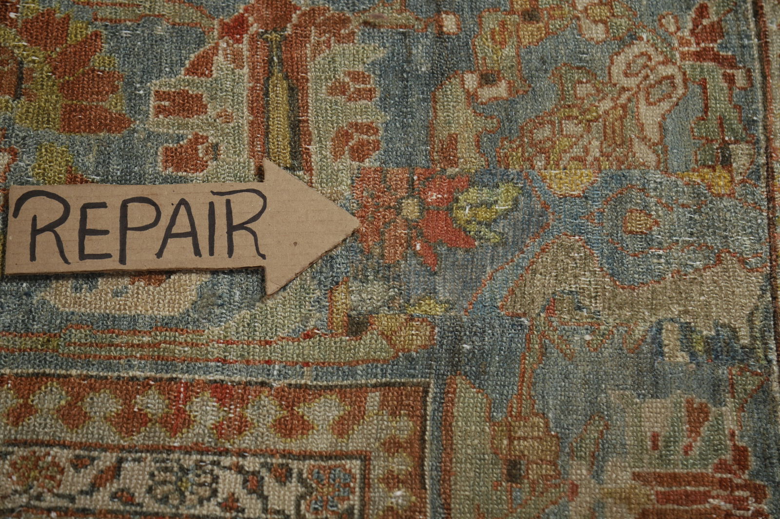 Pre-1900 Antique Vegetable Dye Bakhtiari Persian Large Rug 12x16 - 15