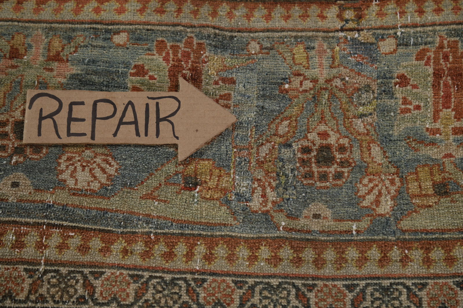 Pre-1900 Antique Vegetable Dye Bakhtiari Persian Large Rug 12x16 - 17