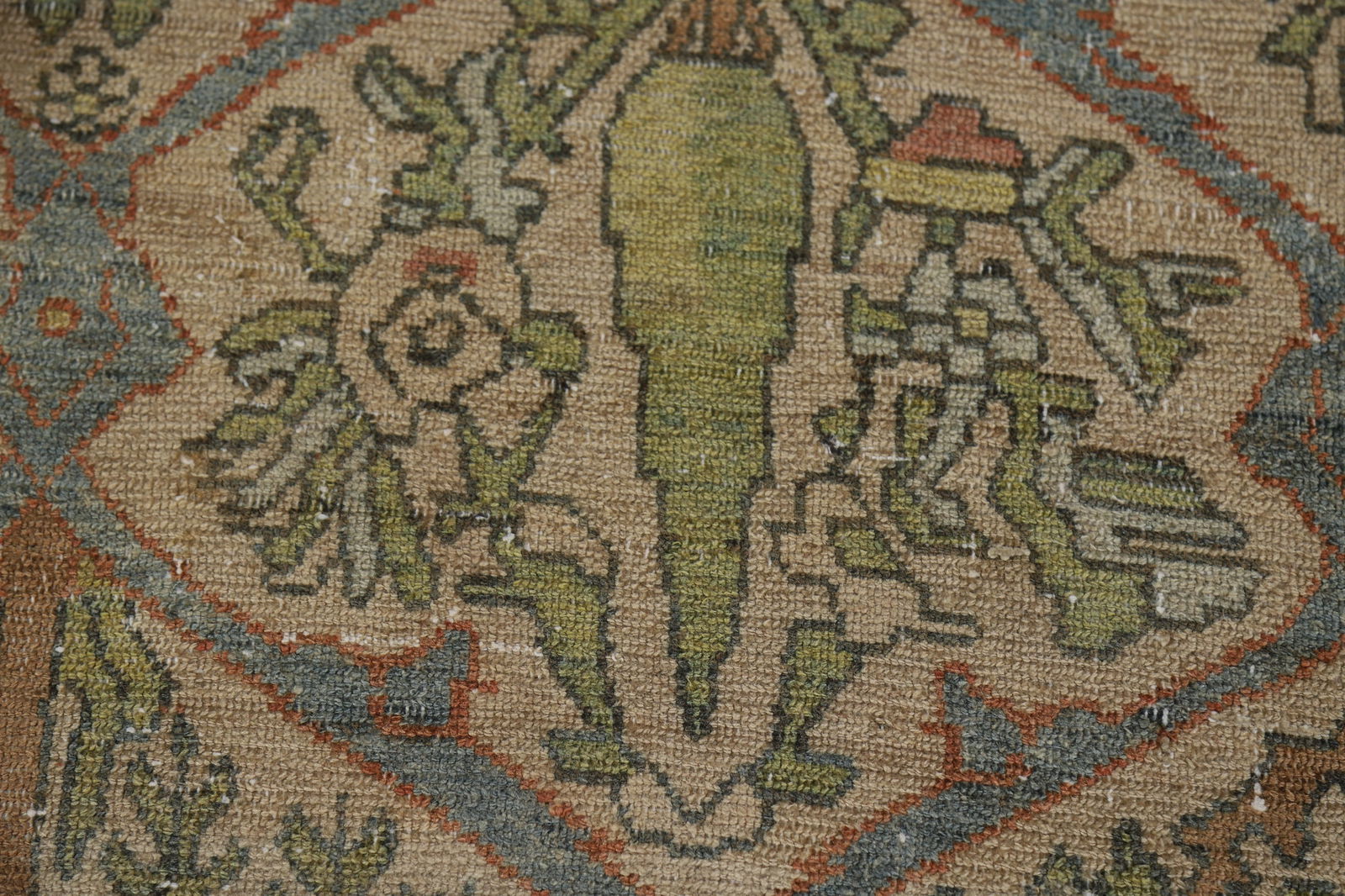 Pre-1900 Antique Vegetable Dye Bakhtiari Persian Large Rug 12x16 - 9