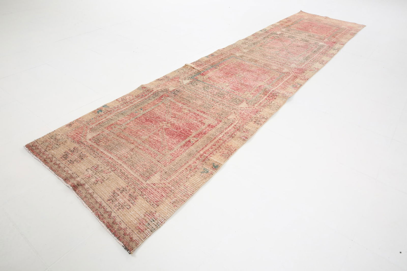 2'10'' x 11'11'' Turkish Vintage Runner Rug - 5688 - 5