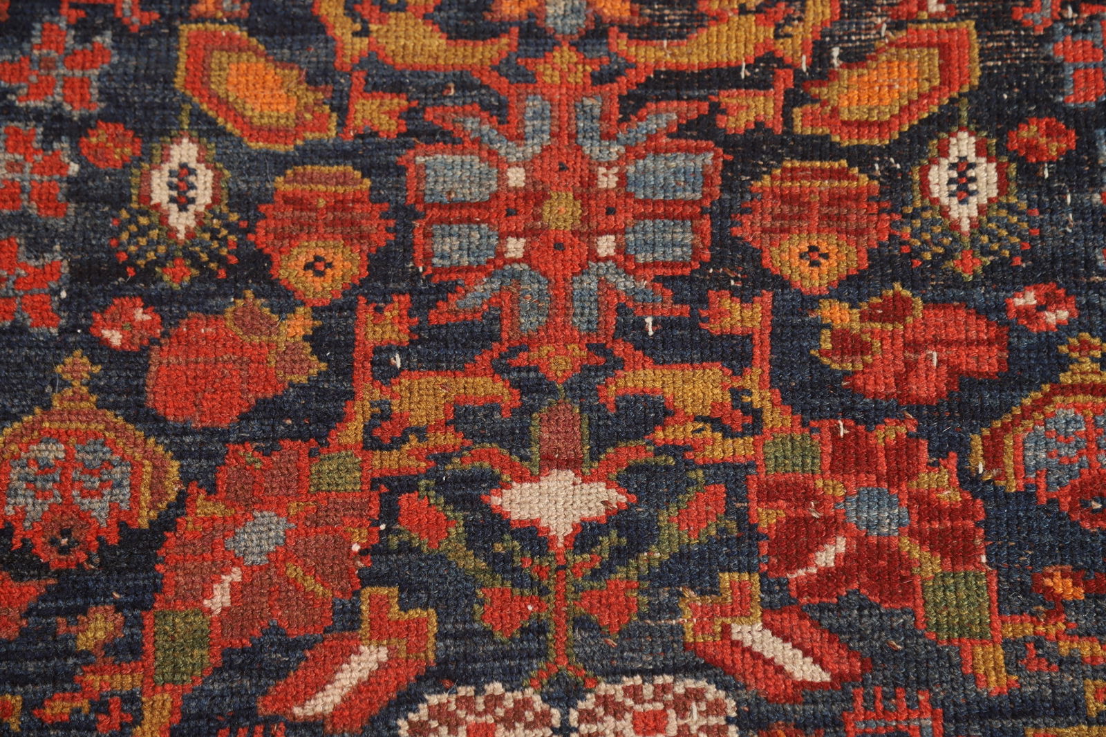 Pre-1900 Antique Vegetable Dye Malayer Persian Runner Rug 4x16 - 10