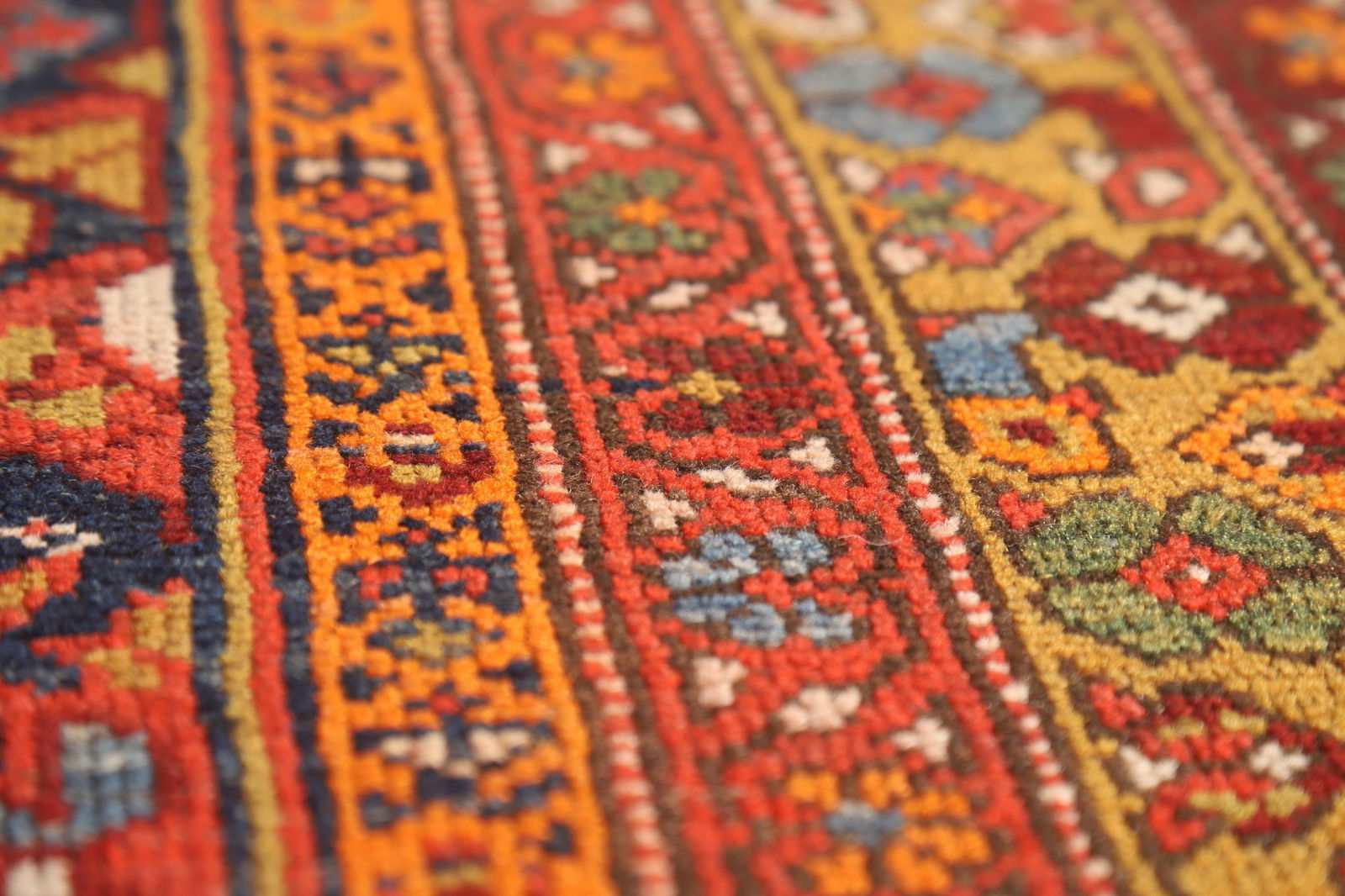 Pre-1900 Antique Vegetable Dye Malayer Persian Runner Rug 4x16 - 13