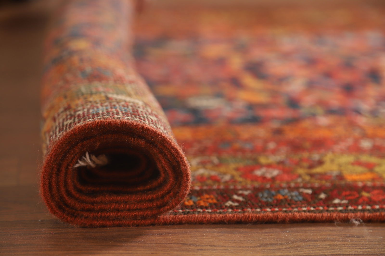 Pre-1900 Antique Vegetable Dye Malayer Persian Runner Rug 4x16 - 17