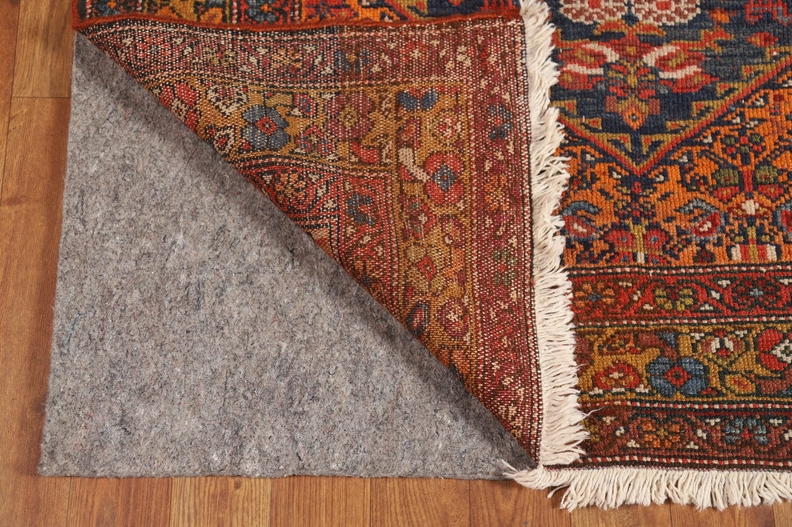 Pre-1900 Antique Vegetable Dye Malayer Persian Runner Rug 4x16 - 9