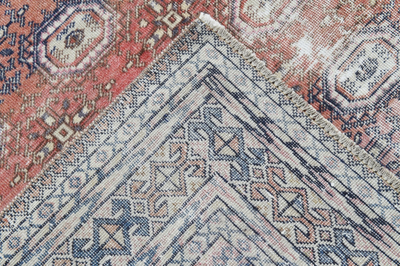 4'11'' x 6'11'' Handmade Vintage Wool Rug - 22483 - 12