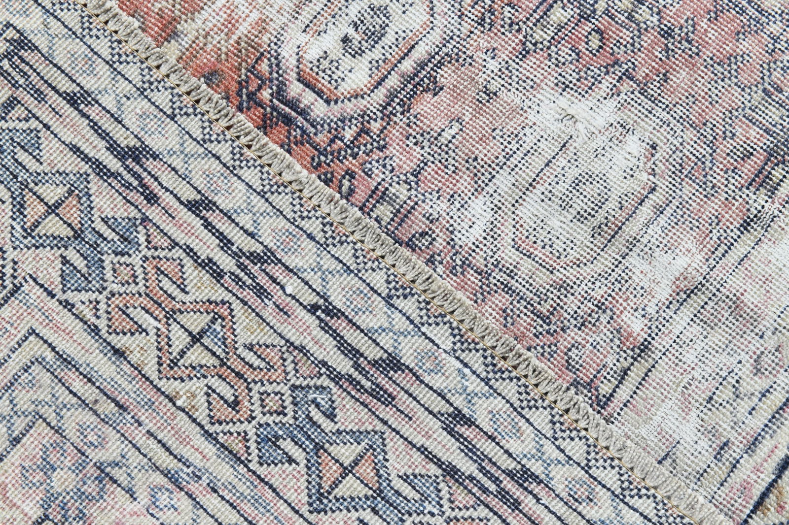 4'11'' x 6'11'' Handmade Vintage Wool Rug - 22483 - 13