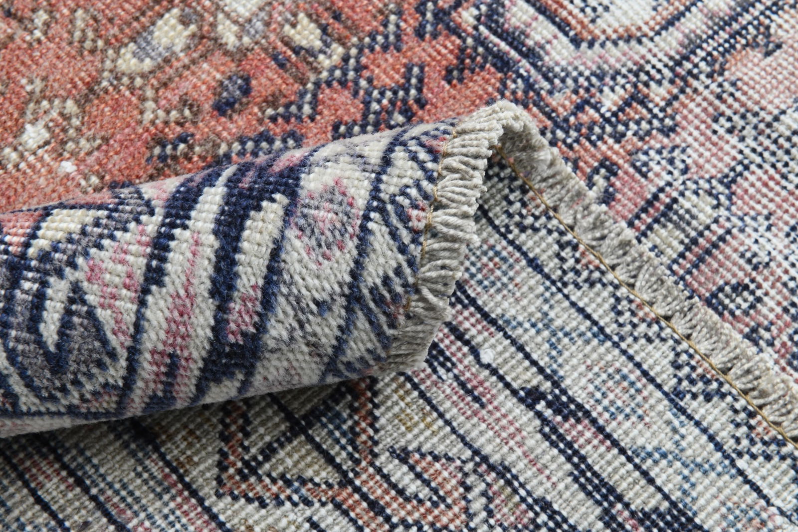 4'11'' x 6'11'' Handmade Vintage Wool Rug - 22483 - 14