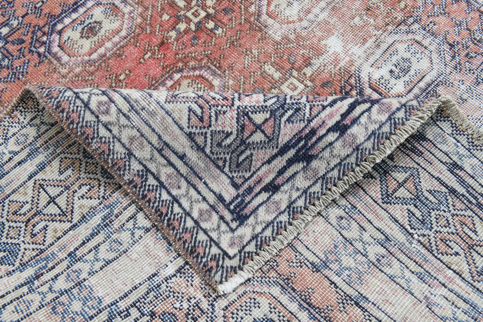 4'11'' x 6'11'' Handmade Vintage Wool Rug - 22483 - 15