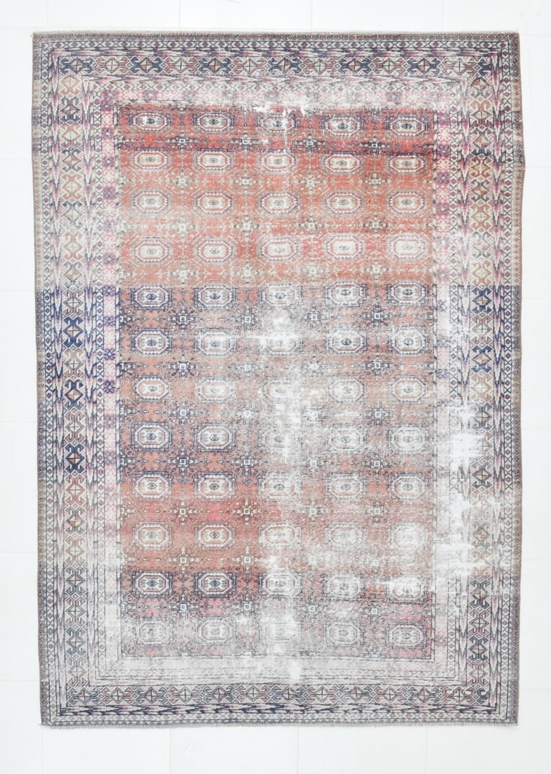 4'11'' x 6'11'' Handmade Vintage Wool Rug - 22483: Title: 4'11'' x 6'11'' Handmade Vintage Wool Rug - 22483Description:4'11'' x 6'11'' Handmade Vintage Wool Rug - 22483Origin:TurkiyeDate/Period:1960-90Materials:Wool,CottonDimension:4'11''x6'11'' ft,
