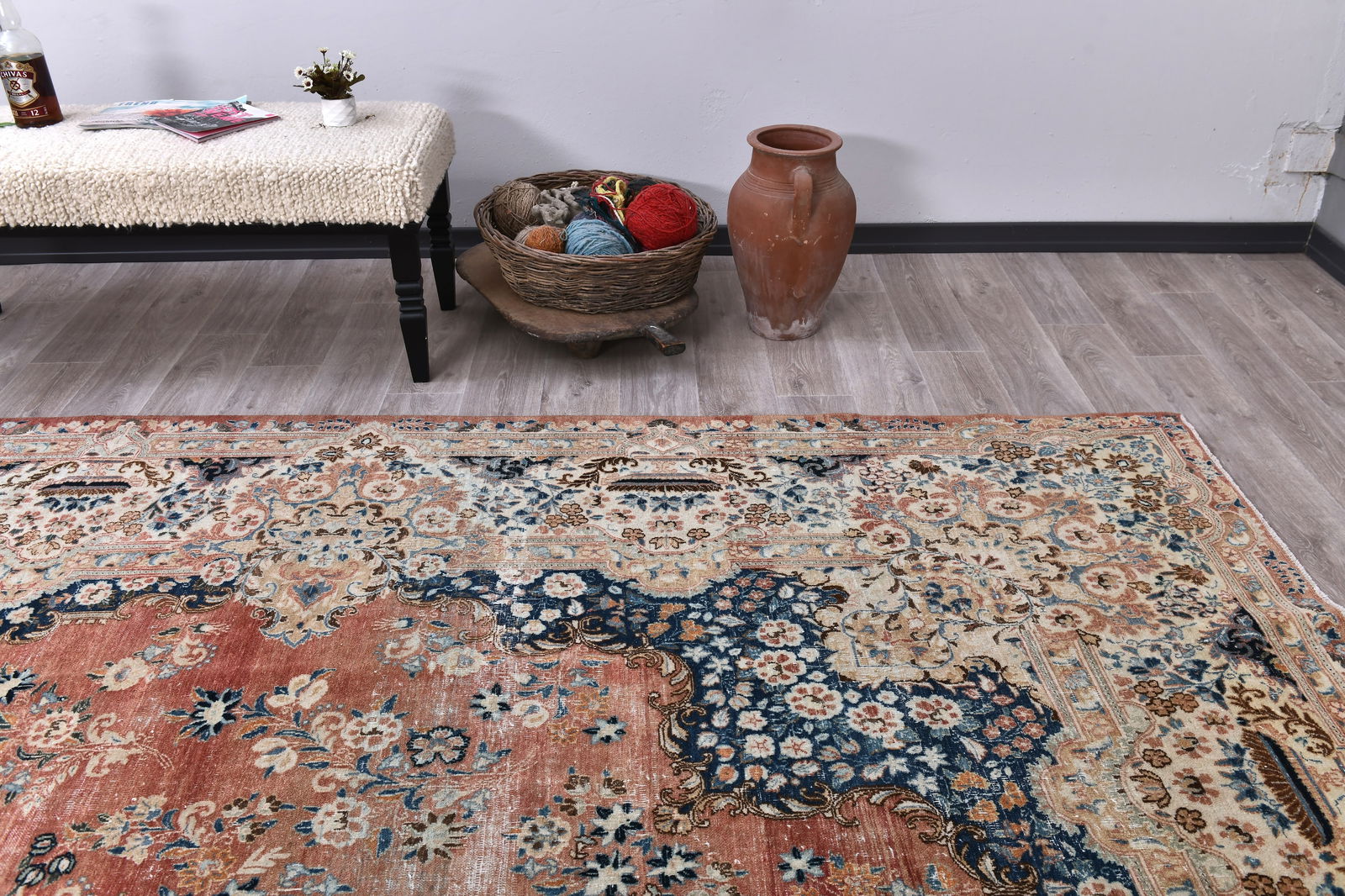 10'5'' x 13'8'' Turkish Vintage Runner Rug - 21762 - 13