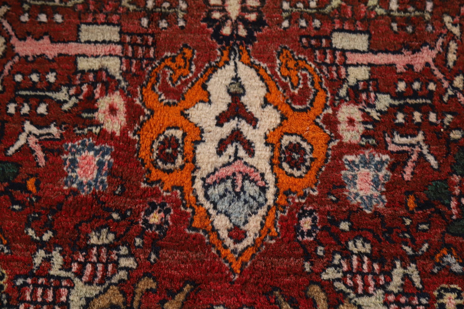 Antique Vegetable Dye Bidjar Persian Area Rug 9x12 - 10