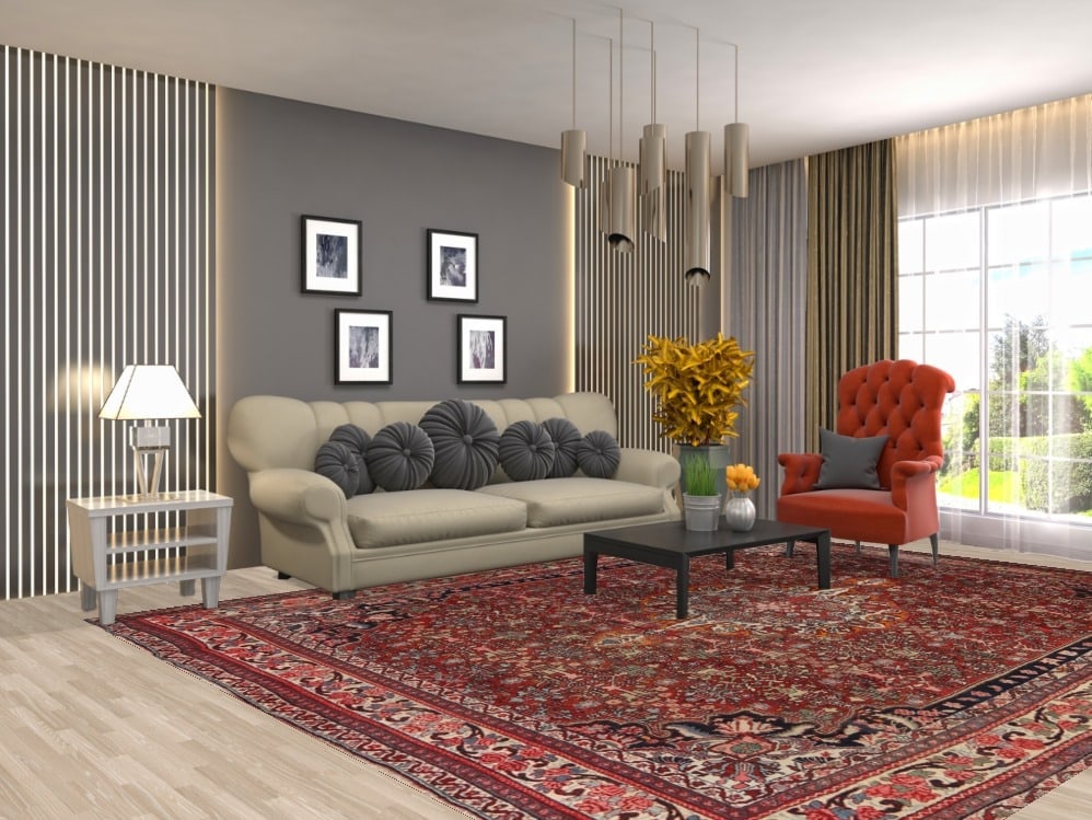 Antique Vegetable Dye Bidjar Persian Area Rug 9x12 - 2