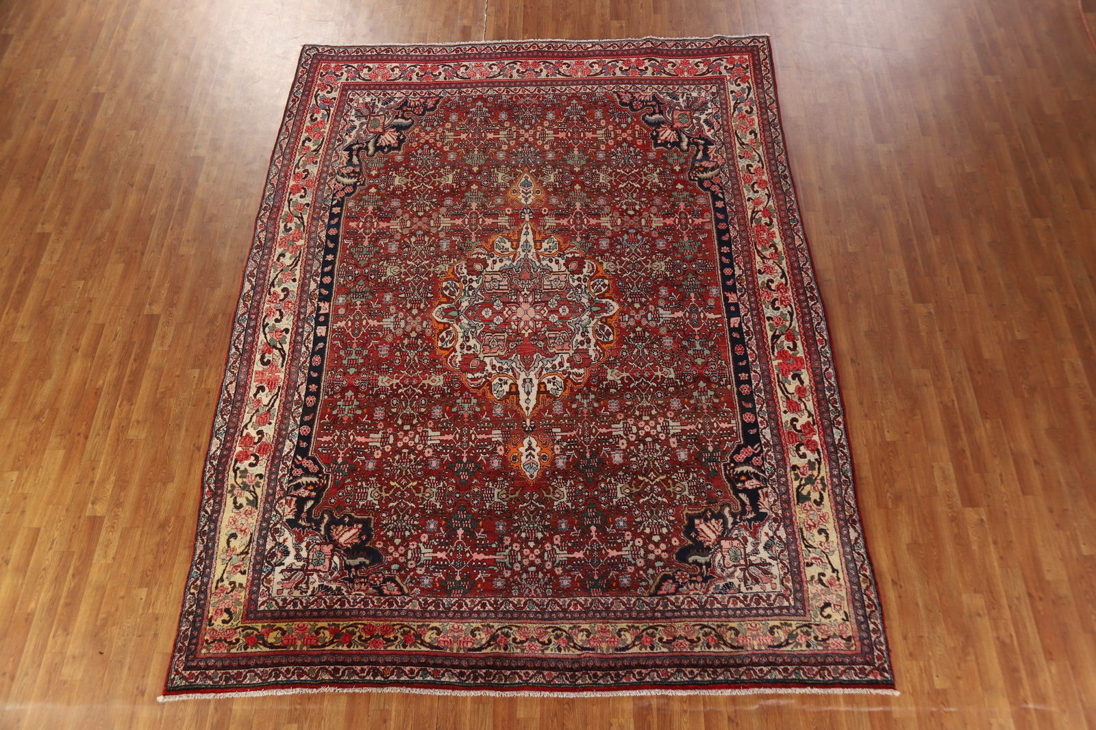 Antique Vegetable Dye Bidjar Persian Area Rug 9x12 - 3