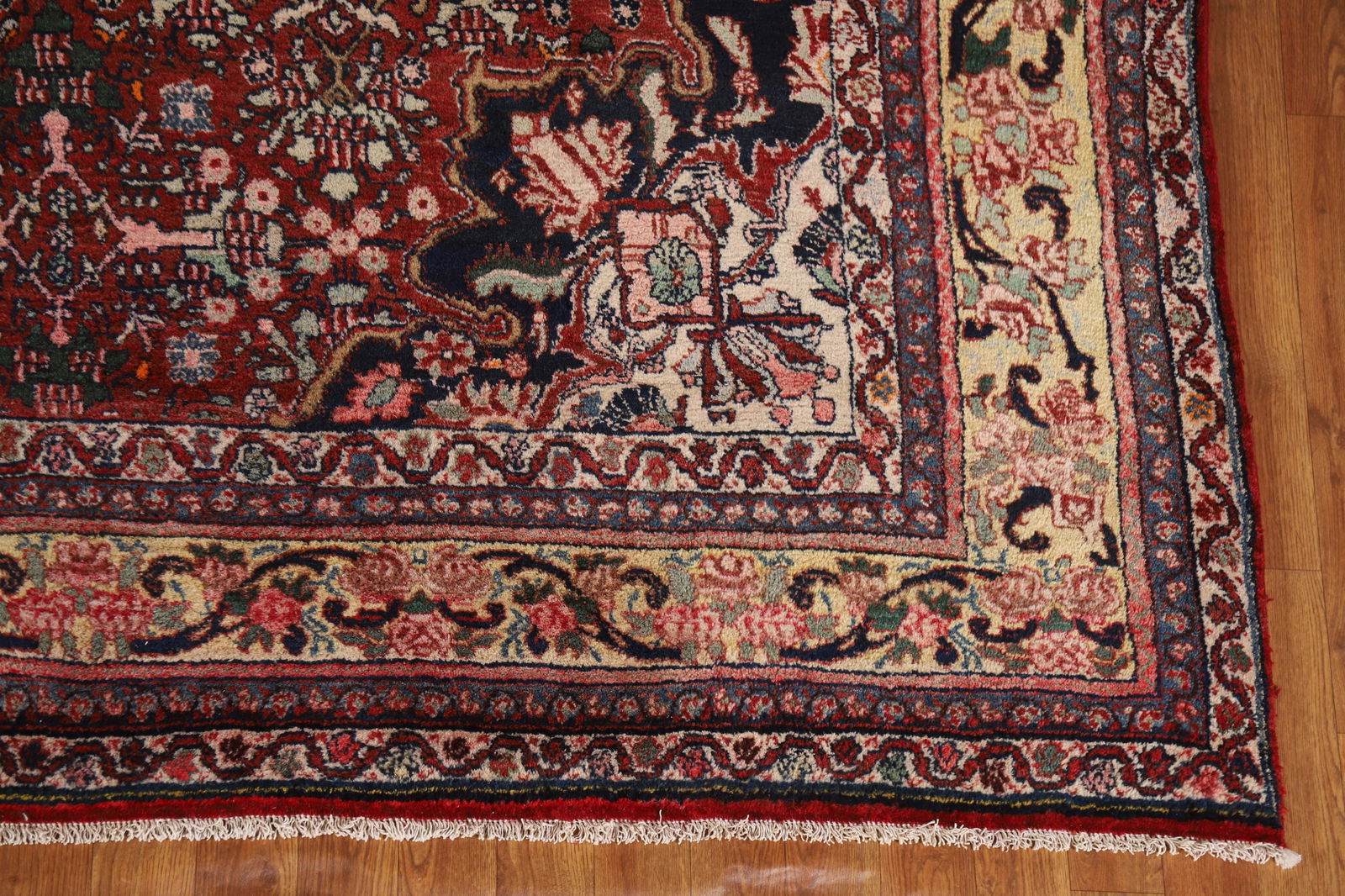Antique Vegetable Dye Bidjar Persian Area Rug 9x12 - 5