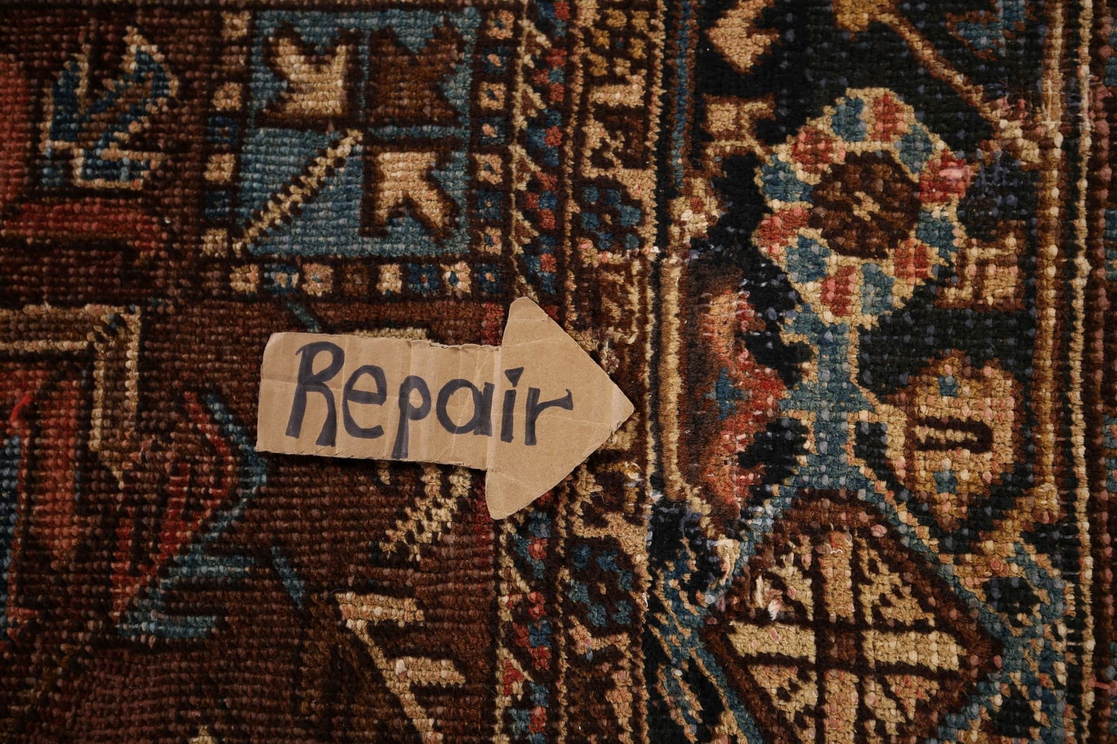 Pre-1900 Antique Heris Serapi Persian Area Rug 7x10 - 11