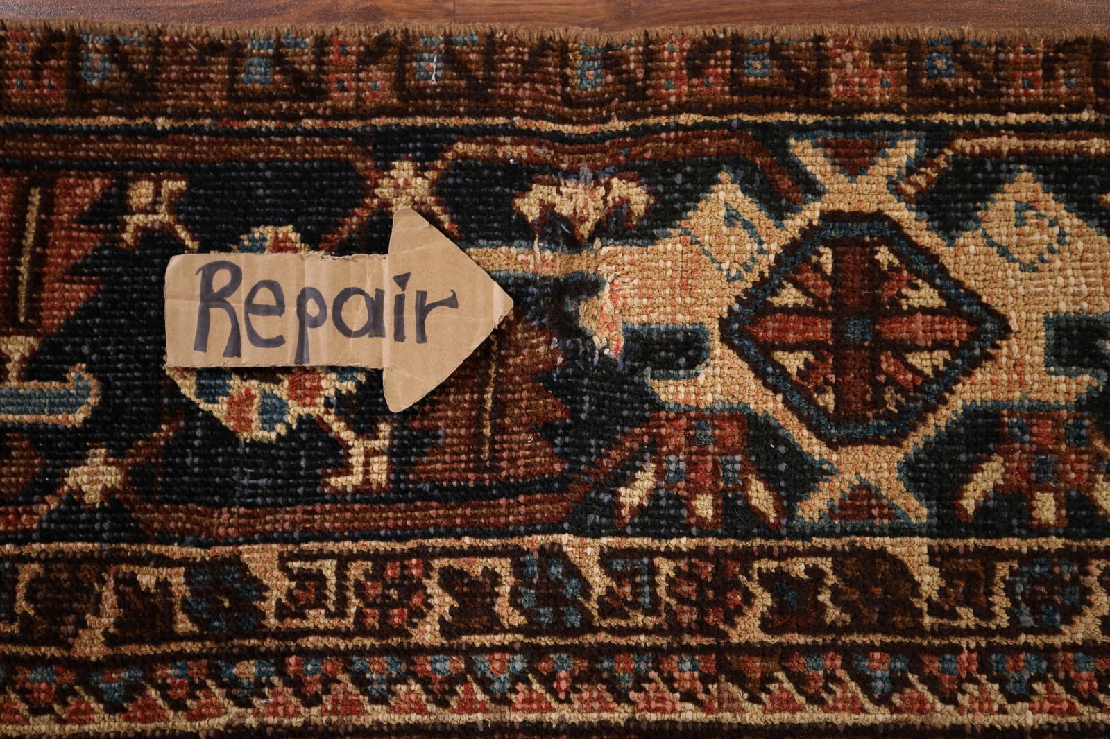 Pre-1900 Antique Heris Serapi Persian Area Rug 7x10 - 13