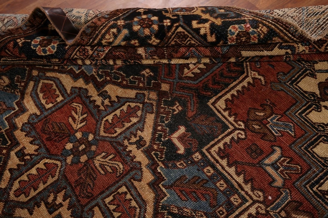 Pre-1900 Antique Heris Serapi Persian Area Rug 7x10 - 18