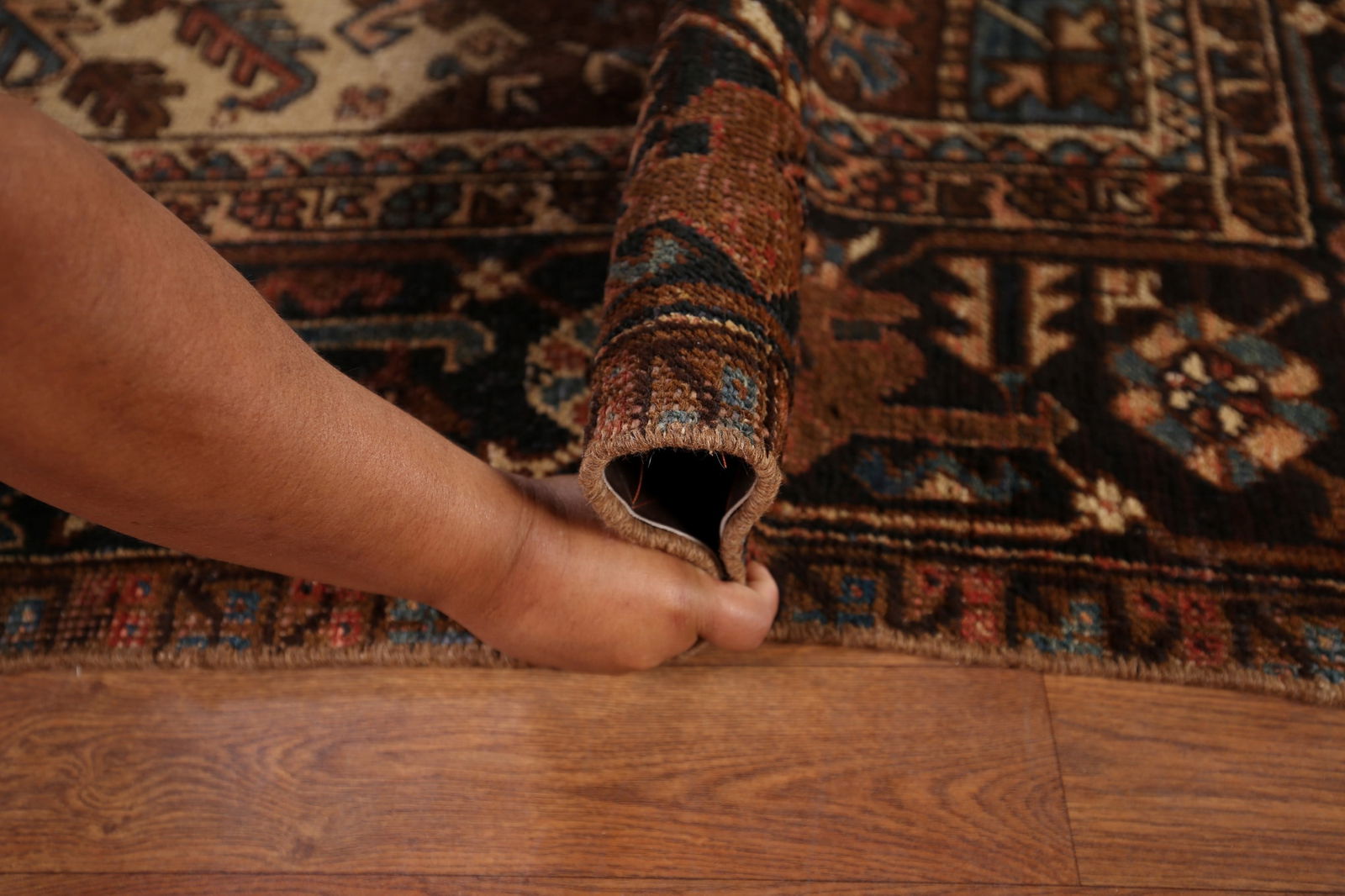 Pre-1900 Antique Heris Serapi Persian Area Rug 7x10 - 20