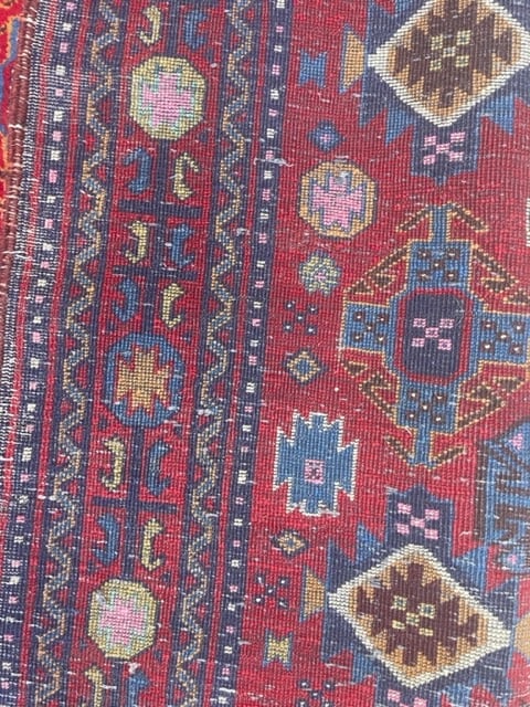 Vintage Persian Joshghan Rug-4561 - 8