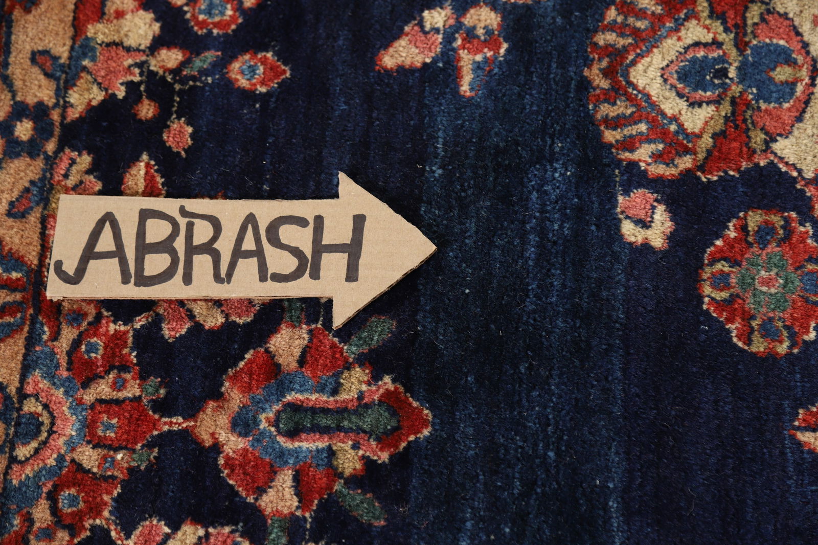 Antique Vegetable Dye Sarouk Mohajeran Persian Large Rug 11x19 - 12