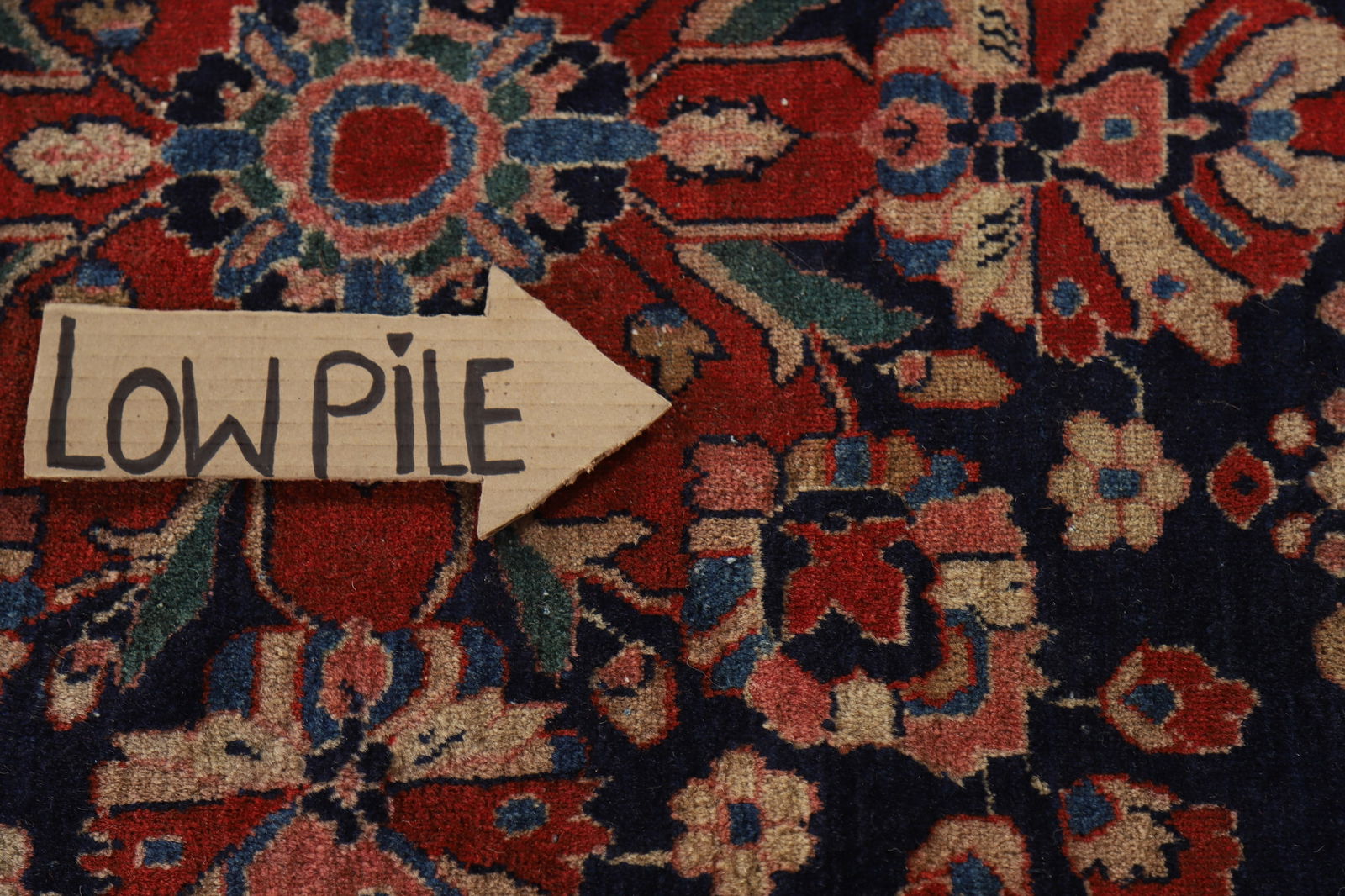 Antique Vegetable Dye Sarouk Mohajeran Persian Large Rug 11x19 - 14