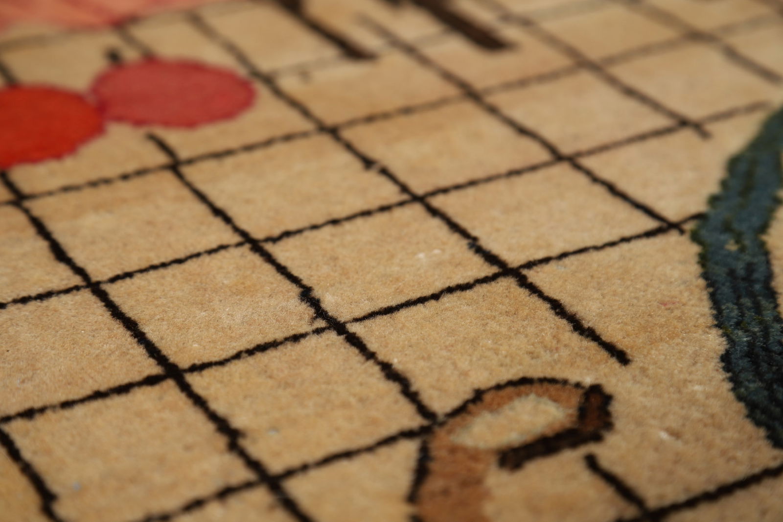 Pre-1900 Antique Wool Pictorial Kashan Persian Rug 4x7 - 14