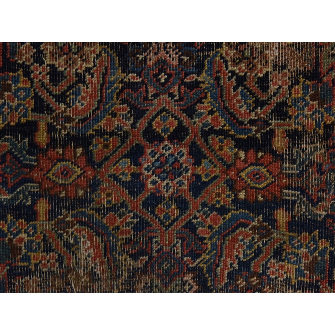 Graphite Blue Antique North West Persian Hand Knotted Pure Wool Rug - 2