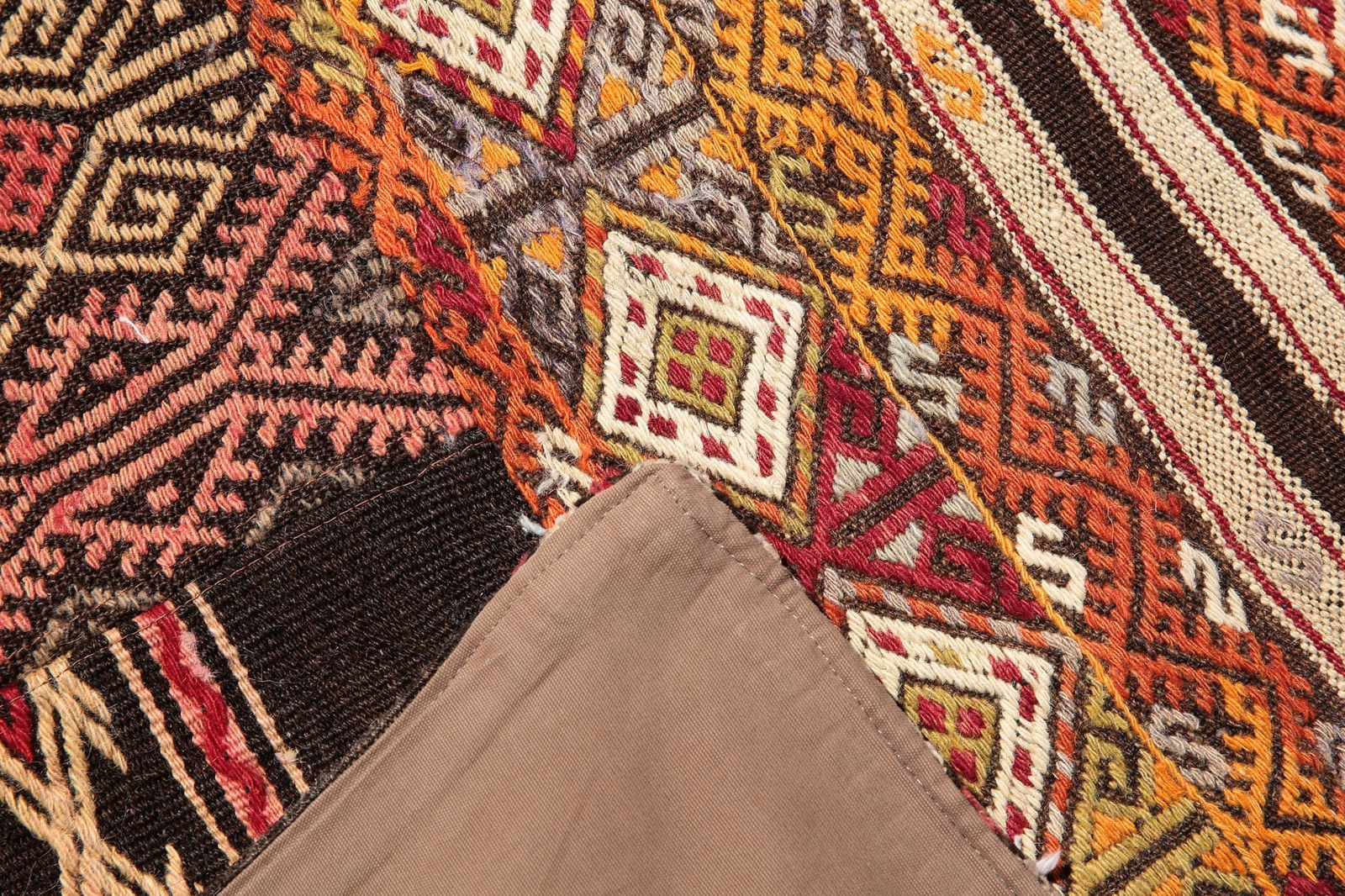 6'11'' x 9'11'' Handmade Vintage Wool Rug - 201 - 13