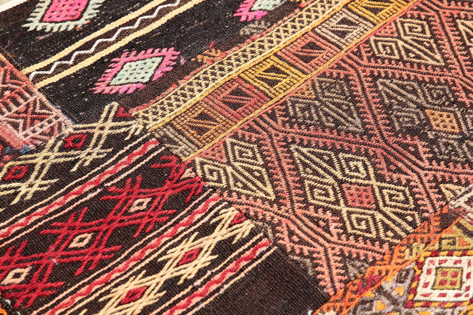 6'11'' x 9'11'' Handmade Vintage Wool Rug - 201 - 7