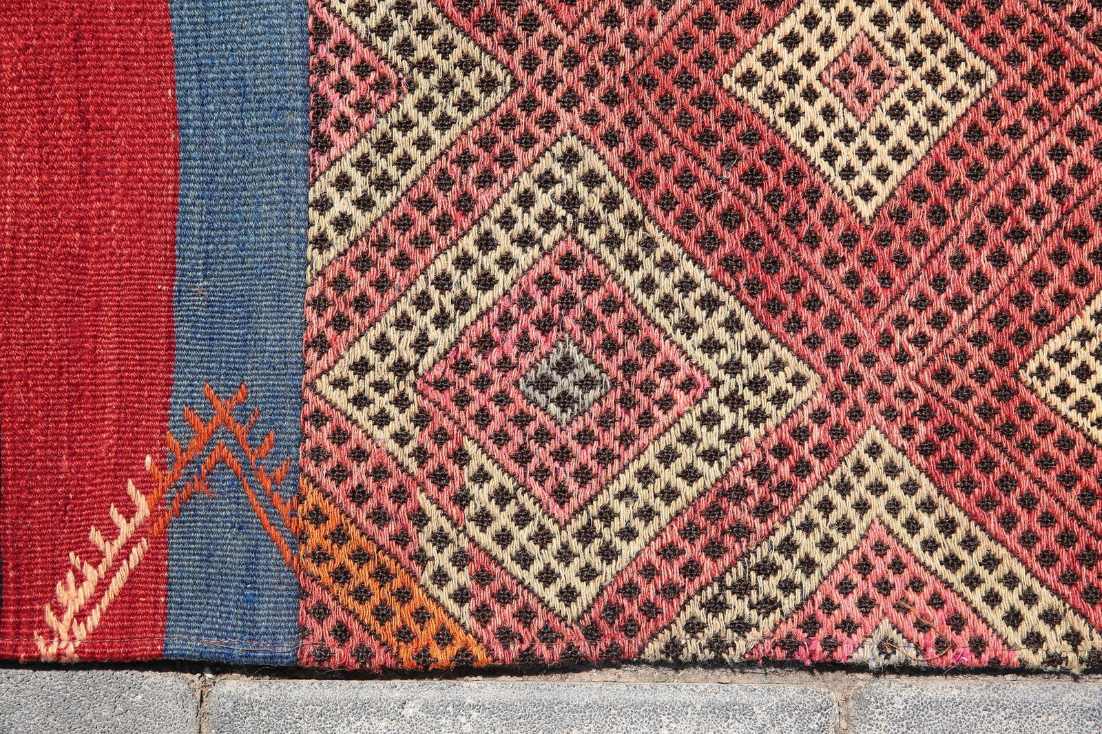 6'11'' x 9'11'' Handmade Vintage Wool Rug - 201 - 9