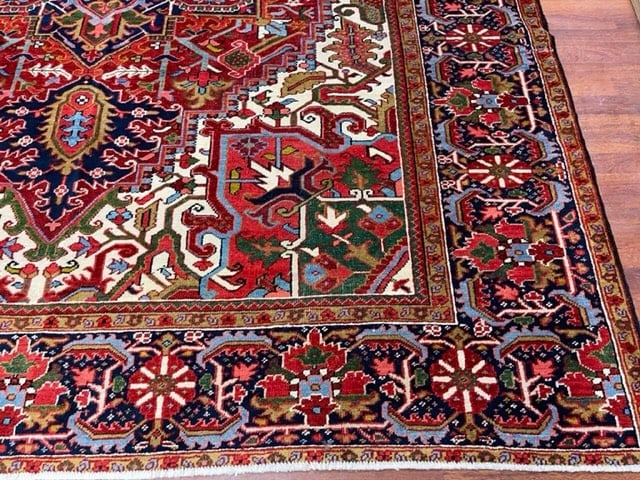 Antique Persian Heriz-4993 - 2