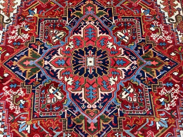 Antique Persian Heriz-4993 - 8