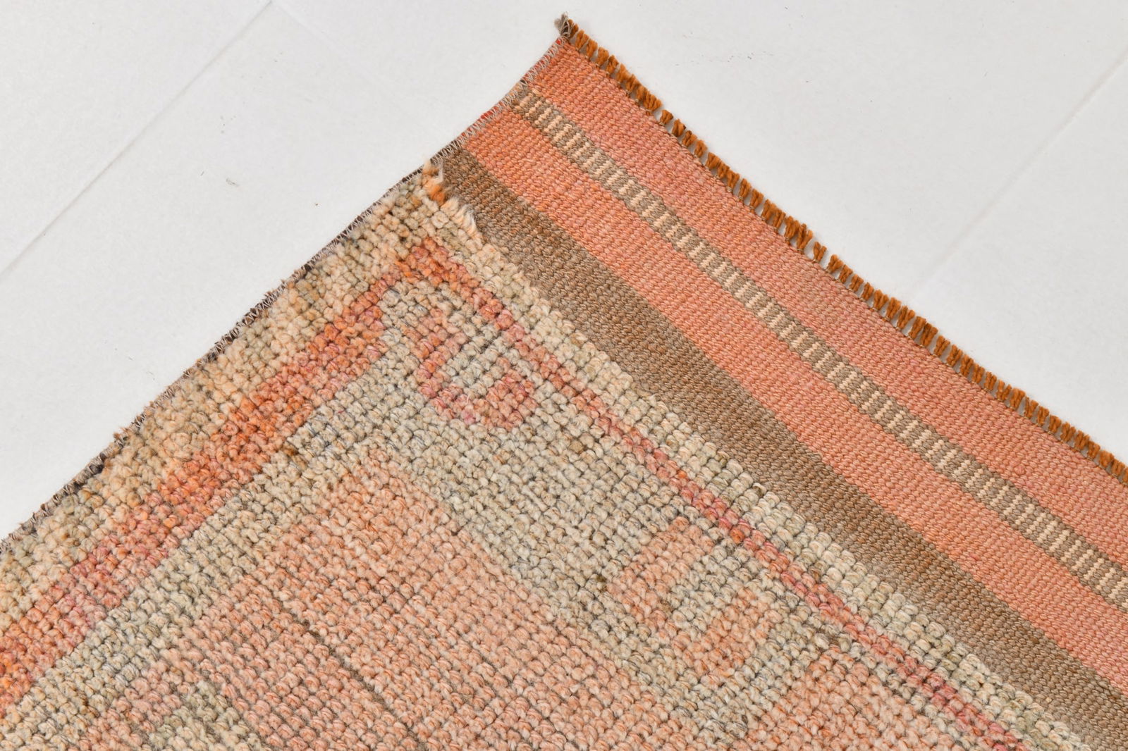 3'2'' x 12'3'' Vintage Wool Runner Rug - 22029 - 10