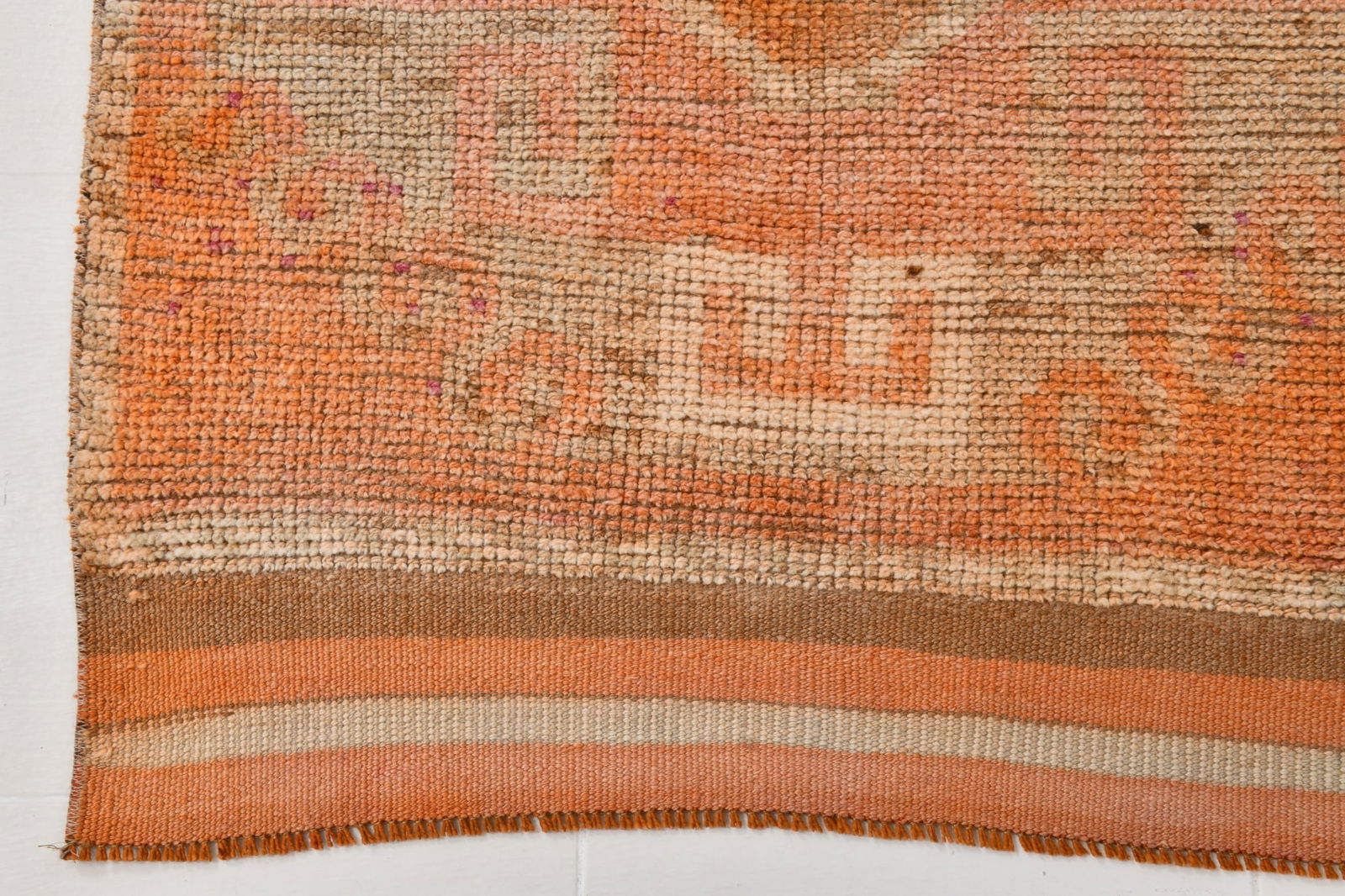 3'2'' x 12'3'' Vintage Wool Runner Rug - 22029 - 11