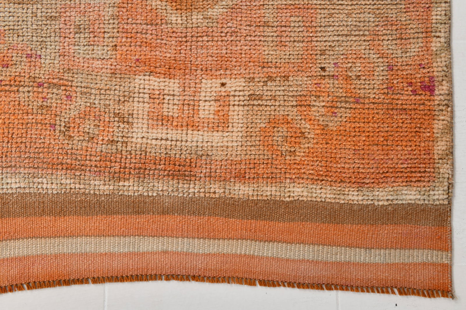 3'2'' x 12'3'' Vintage Wool Runner Rug - 22029 - 12