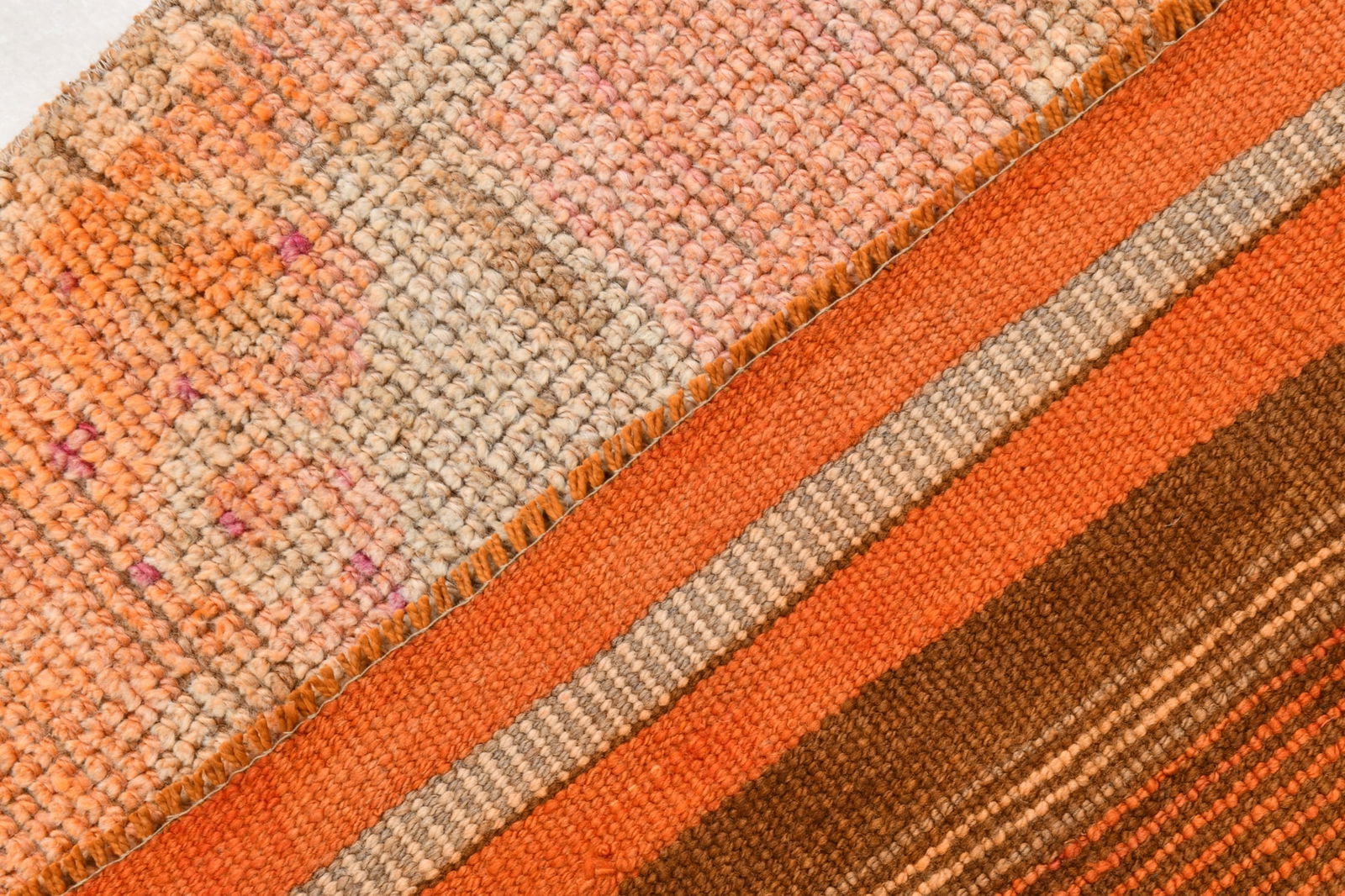 3'2'' x 12'3'' Vintage Wool Runner Rug - 22029 - 14