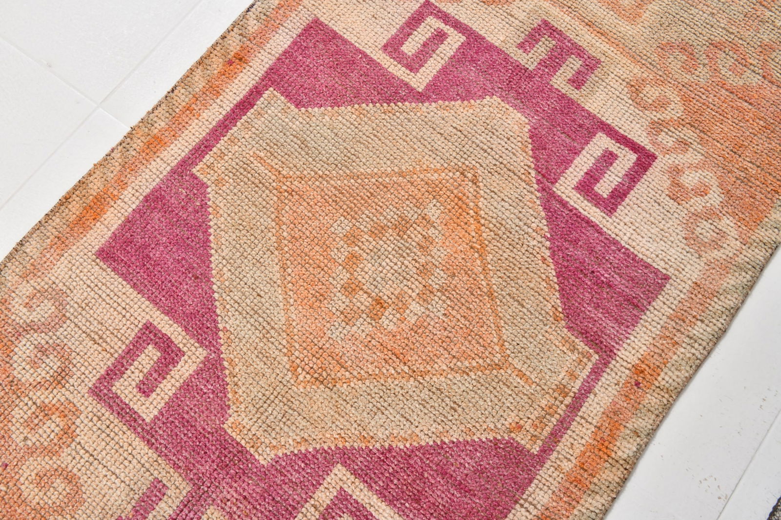 3'2'' x 12'3'' Vintage Wool Runner Rug - 22029 - 6