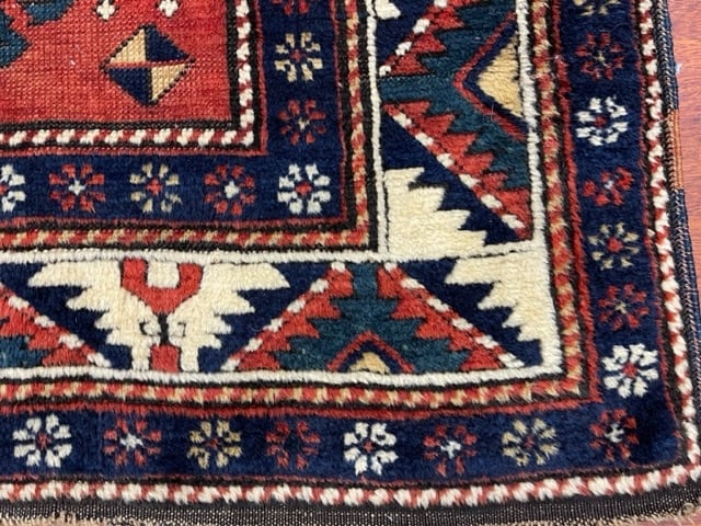Antique Kazak Caucasian Rug-5060 - 2