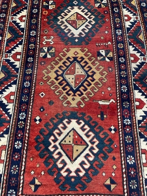 Antique Kazak Caucasian Rug-5060 - 3