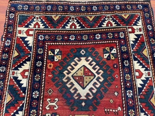 Antique Kazak Caucasian Rug-5060 - 5